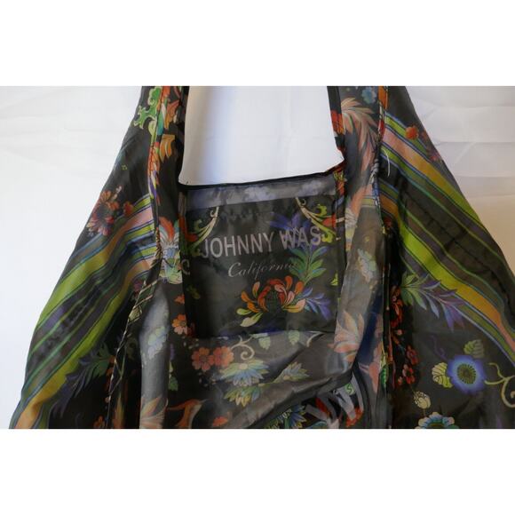 Johny Was Bag Reusable Packable Birds & Floral Shopping Tote - Picture 14 of 14